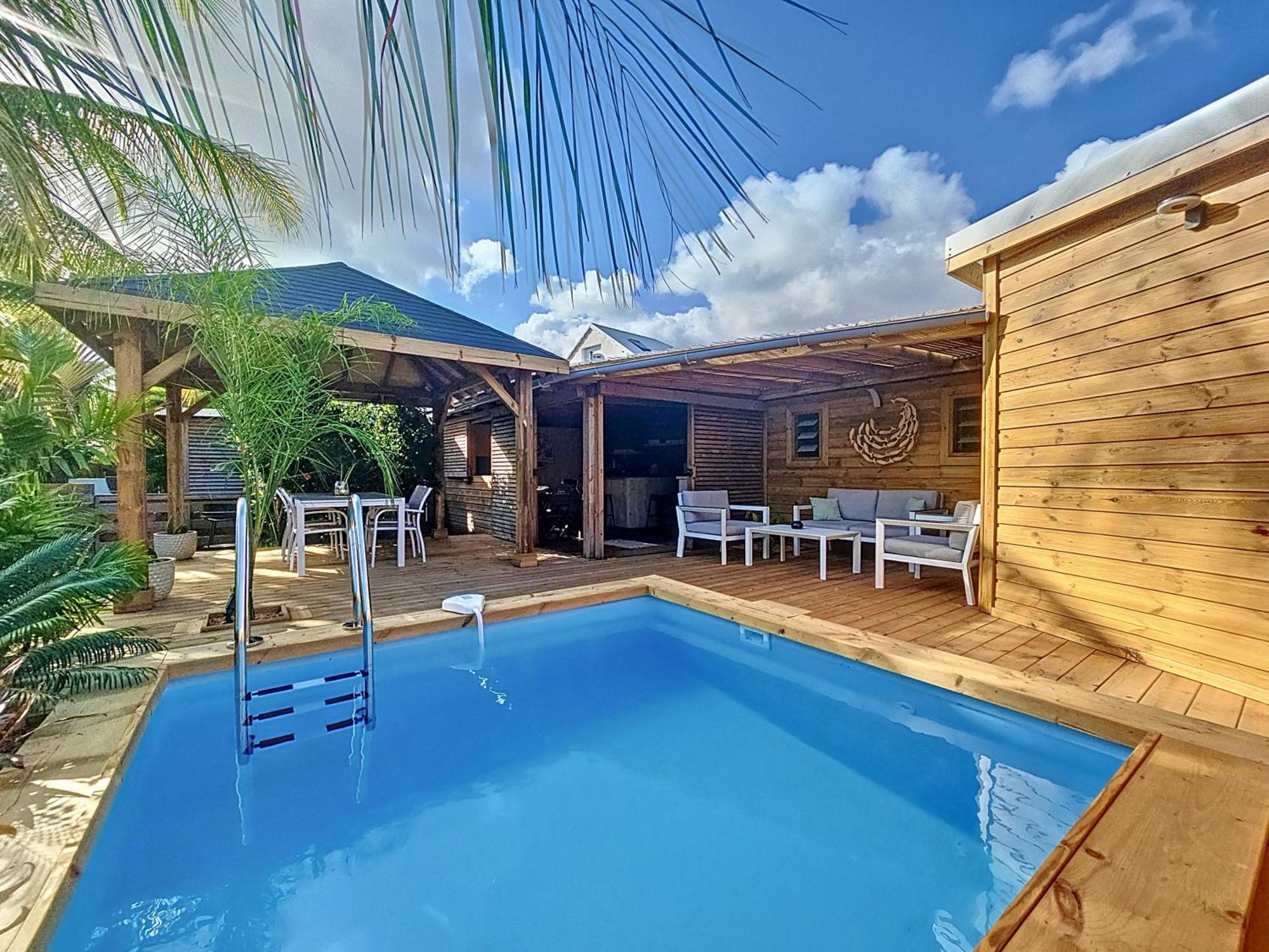 Villa L'Anjou Creole A Sainte Anne En Guadeloupe Avec Piscine Privee Et 2 Chambres Pour 4 Personnes Eksteriør bilde